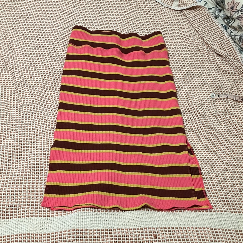 Aerie Vibrant Striped Pencil Skirt